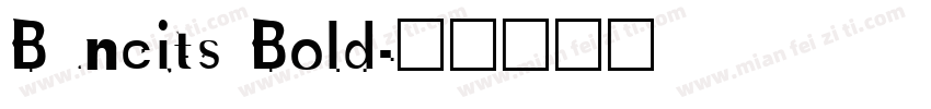 Buncits Bold字体转换